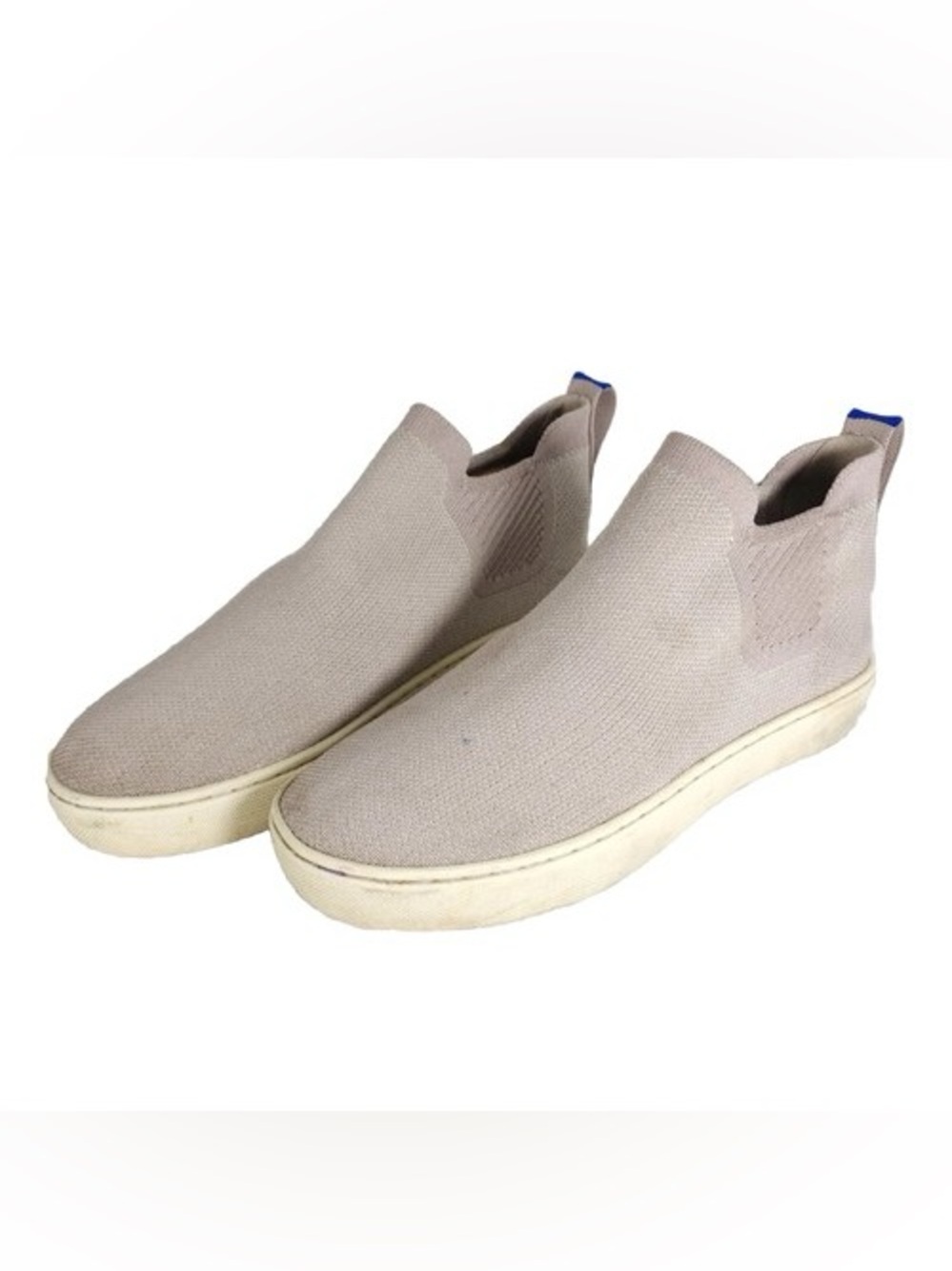 Rothy's Women's The Chelsea Boot Lilac Gray Knit High Top Shoes Size US 10.5